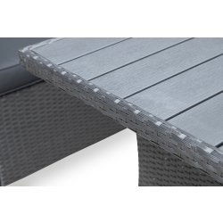 OUTDOOR hörnsoffa/loungeset, svart