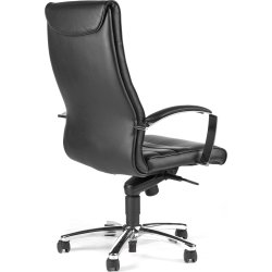 Kontorsstol Melfi Svart läder Inkl. armstöd