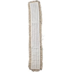 Fickmopp till moppstativ, vit, bomull, 100 cm