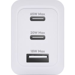 DBRAMANTE1928 Väggladdare, 2xUSB-C 65W + 1xUSB