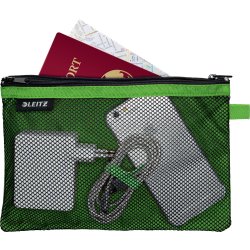 Leitz WOW Dragkedjeficka | L | Grön