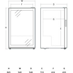 Scandomestic Vinkylskåp - SV 452 B