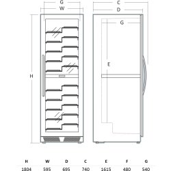 Scancool Vinkylar - WC1162BF, Professional