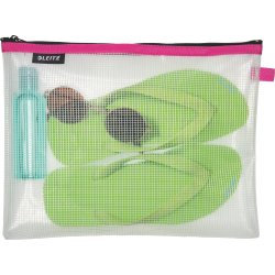 Leitz WOW Vattenavvisande dragkedjeficka, L | Rosa