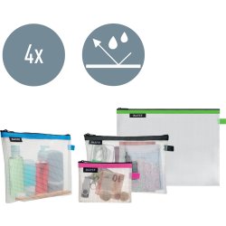 Leitz WOW Vattentät blixtlåspåse | L | Grön