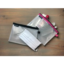 Leitz WOW Vattenavvisande dragkedjeficka, S, Rosa
