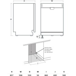 Scandomestic Tvättmaskin, Integrerad - DWI1642WB