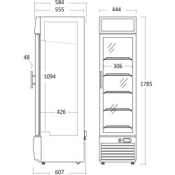 Scancool Displayfrys - DF217BC