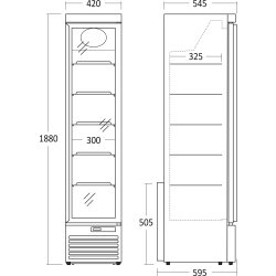 Scancool Displayfrys - DF160BD