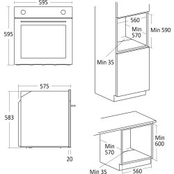 Scandomestic Inbyggd Ugn, OVB70CWA