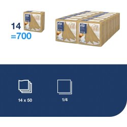 Servett TORK LinStyle beige39x39cm 50/fp