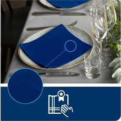 Servett TORK LinStyle blå 39x39cm 50/fp