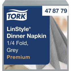Servett TORK LinStyle grå 39x39cm 50/fp