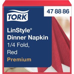 Servett TORK LinStyle röd 39x39cm 50/fp