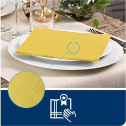Servett TORK LinStyle gul 39x39cm 50/fp