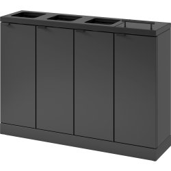 Bica 892 Avfallsstation 4x60L, Lock, Antracit