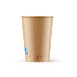 Pappersmugg, natur, plastfri, 25 cl, 50 st.