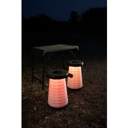 CapableX Hopfällbart set bord & pallar m/led