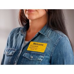 Dymo LW namnskylt 54x101 mm gul