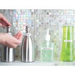 Dymo Letratag etikettape, 12 mm, svart på vit