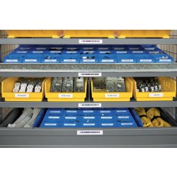 Dymo Rhino flexibel tape, 12 mm, svart på vit