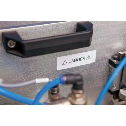 Dymo Rhino Permanent Polyester, 19 mm, svart på vi