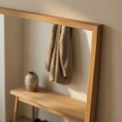 NordicLine Spegel, smal ram i ek, 50x120 cm