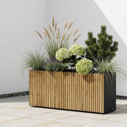 Herstera Blomlåda, utomhus, m/trä, 100x50x50