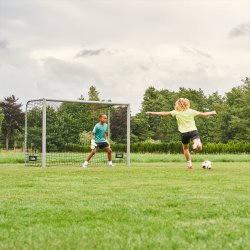 Salta Champion Fotbollsmål 240x160x85 cm, Grå