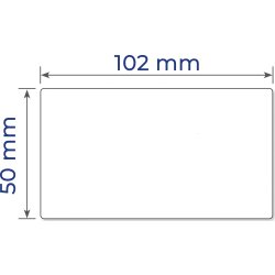 Avery 24038 etiketter på rulle, 50x102 mm, 1000 st