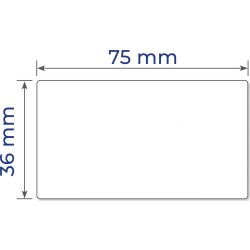 Avery 24034 etiketter på rulle, 36x75 mm, 1000 st.
