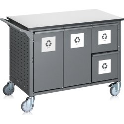 Märkning för avfallssortering, magnetisk, 8 st.