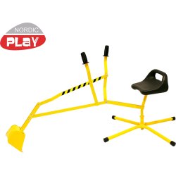 NORDIC PLAY Grävmaskin, gul