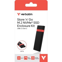Verbatim Pocket kabinet kit – USB 3.2 Gen 2, svart