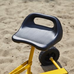 NORDIC PLAY Grävmaskin med hjul, gul