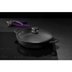Scanpan Pro SB+ Sauterpanna med glaslock, 32 cm.
