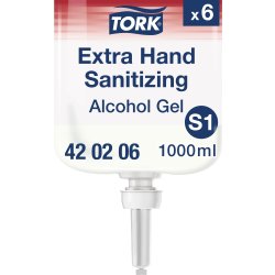 Tork S1 Extra Alkohol Handdesinfektionsgel, 1 L