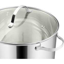 Gryta m/lock, rostfritt stål, 10L.
