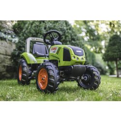 FALK Claas traktor med vagn, grön