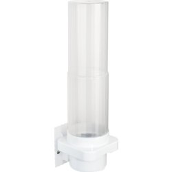 Väggdispenser, för Ø50-80 mm koppar, ABS/PP, vit