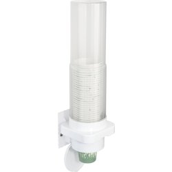 Väggdispenser, för Ø50-80 mm koppar, ABS/PP, vit
