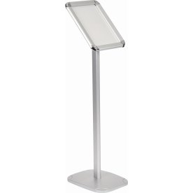 Skylthållare på stativ, Clip-on-ram, A4, aluminium