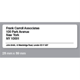 Dymo LW adressetikett, 89x28 mm
