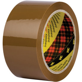3M Scotch Packtejp 50 mm, PP, brun