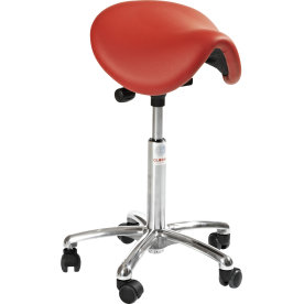CL Pinto sadelstol, rød, kunstlæder, 58-77 cm