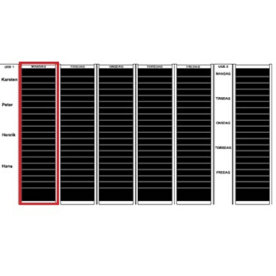 Kortmodul Plan-dex A4 högt format 50mm 12 st.