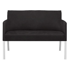 Florence sofa 2 pers. sort læder