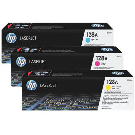 HP 128A/CF371AM lasertoner, 1300s, tri-pack