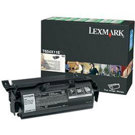 Lexmark 0T650H11E lasertoner, sort, 25000s