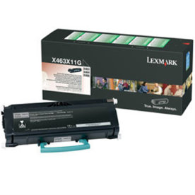 Lexmark 0X463X11G lasertoner, svart, 15000s
